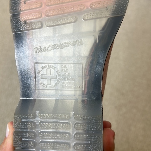 Dr. Martens 1461 Iced Suede Oxford shoes pink ice sole Sz37 US6 - Picture 9 of 12